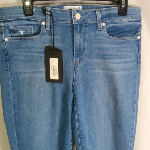 Paige Verdugo Crop Mid Rise Skinny Jeans Cabo Size 31 NWT - Picture 3 of 16
